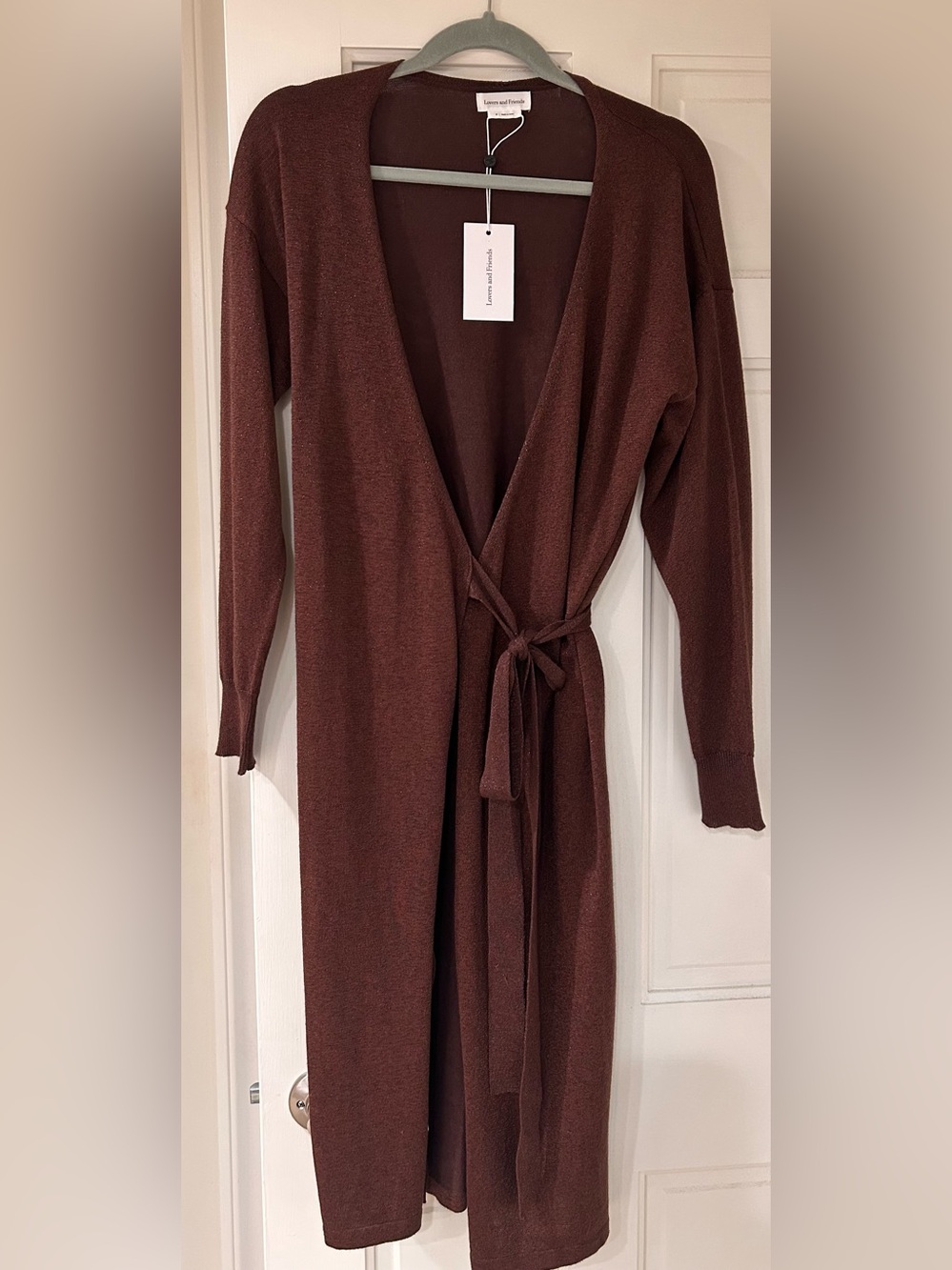 Lovers and Friends Women's Brown Long Wrap NWT